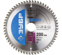 Диск пильный по алюминию Мультирез 200x32 мм, 60Т Зубр 36907-200-32-60