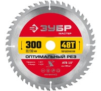 Диск пильный по дереву Оптимальный рез 300x32/30 мм, 48Т Зубр 36912-300-32-48_z01