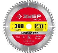 Диск пильный по дереву Чистый рез 300x32/30 мм, 60Т Зубр 36914-300-32-60_z01