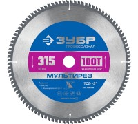 Диск пильный по алюминию Мультирез 315x30 мм, 100Т Зубр 36907-315-30-100_z01