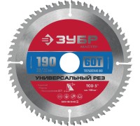 Диск пильный по алюминию Универсальный рез 190x30/20 мм, 60Т Зубр 36916-190-30-60_z01