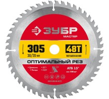 Диск пильный по дереву Оптимальный рез 305x30 мм, 48Т Зубр 36912-305-30-48_z01