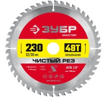 Диск пильный по дереву Чистый рез 230x32/30 мм, 48Т Зубр 36914-230-32-48_z01