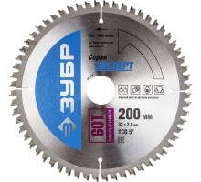 Диск пильный по алюминию Мультирез 200x32 мм, 60Т Зубр 36907-200-32-60
