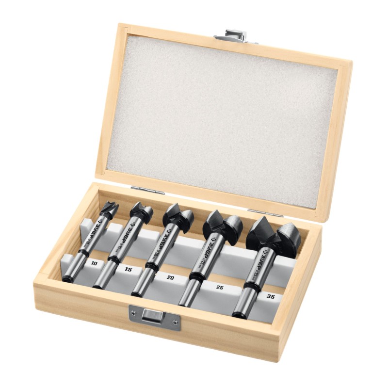 Набор сверл Форстнера по дереву фанере ДСП Форстнер 5 шт: 10-15-20-25-35 мм Зубр 2994-H5_z01