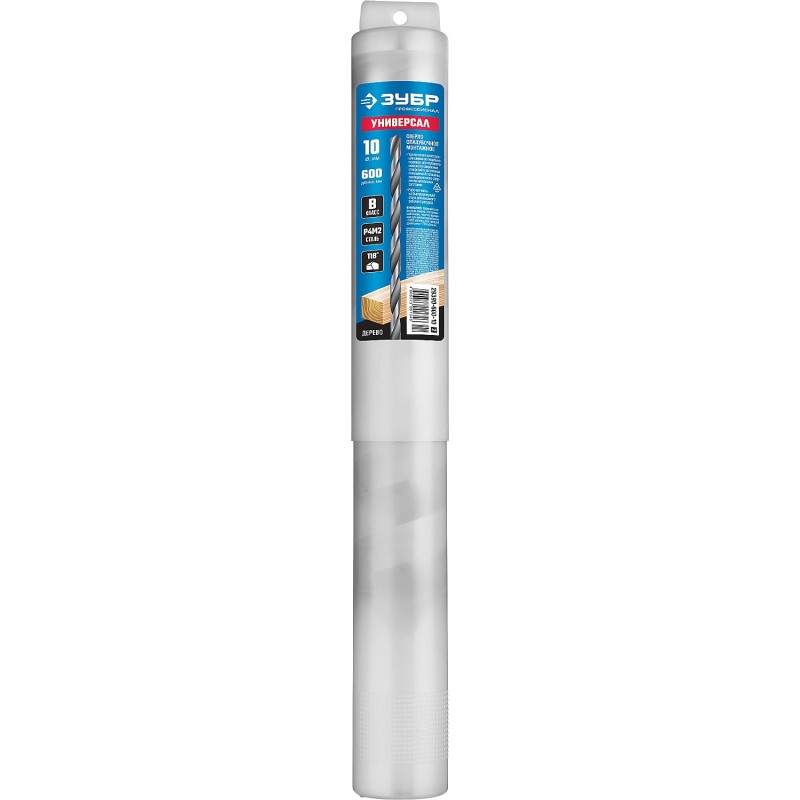 Сверло опалубочное Hex 1/4″ EXPERT 10x600 мм Зубр 29390-600-10_z02