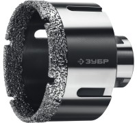 Вакуумная алмазная коронка АВК, d 68 мм (М14, 15 мм кромка) Зубр 29865-68