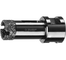 Вакуумная алмазная коронка АВК, d 20 мм (М14, 15 мм кромка) Зубр 29865-20