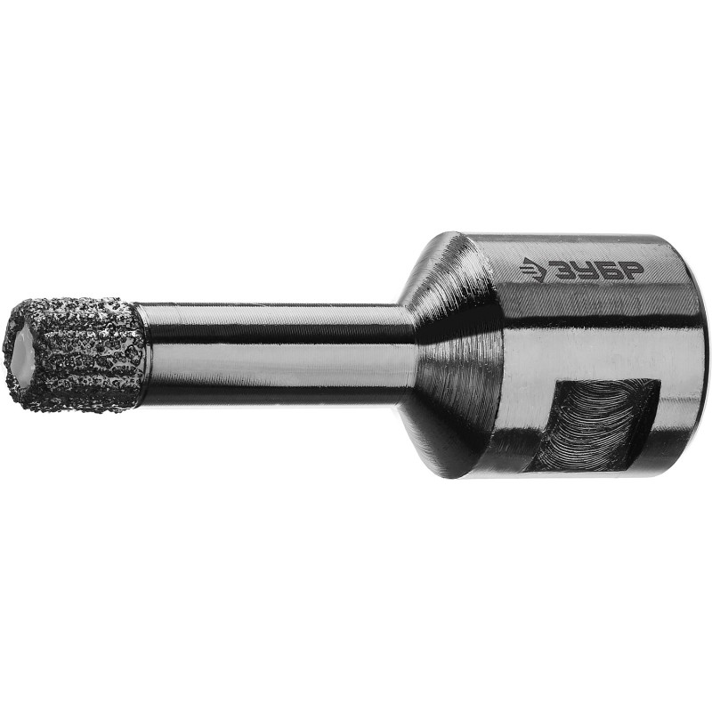 Вакуумная алмазная коронка АВК, d 8 мм (М14, 15 мм кромка) Зубр 29865-08-M14