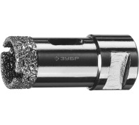 Вакуумная алмазная коронка АВК, d 25 мм (М14, 15 мм кромка) Зубр 29865-25