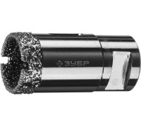 Вакуумная алмазная коронка АВК, d 29 мм (М14, 15 мм кромка) Зубр 29865-29