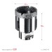 Вакуумная алмазная коронка АВК, d 45 мм (М14, 15 мм кромка) Зубр 29865-45