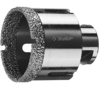 Вакуумная алмазная коронка АВК, d 54 мм (М14, 15 мм кромка) Зубр 29865-54