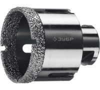 Вакуумная алмазная коронка АВК, d 55 мм (М14, 15 мм кромка) Зубр 29865-55
