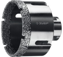 Вакуумная алмазная коронка АВК, d 65 мм (М14, 15 мм кромка) Зубр 29865-65