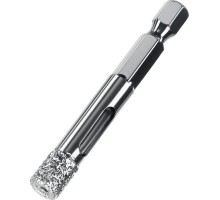Вакуумное алмазное трубчатое сверло АВК, d 8 мм (HEX 1/4″, 15 мм кромка) Зубр 29865-08