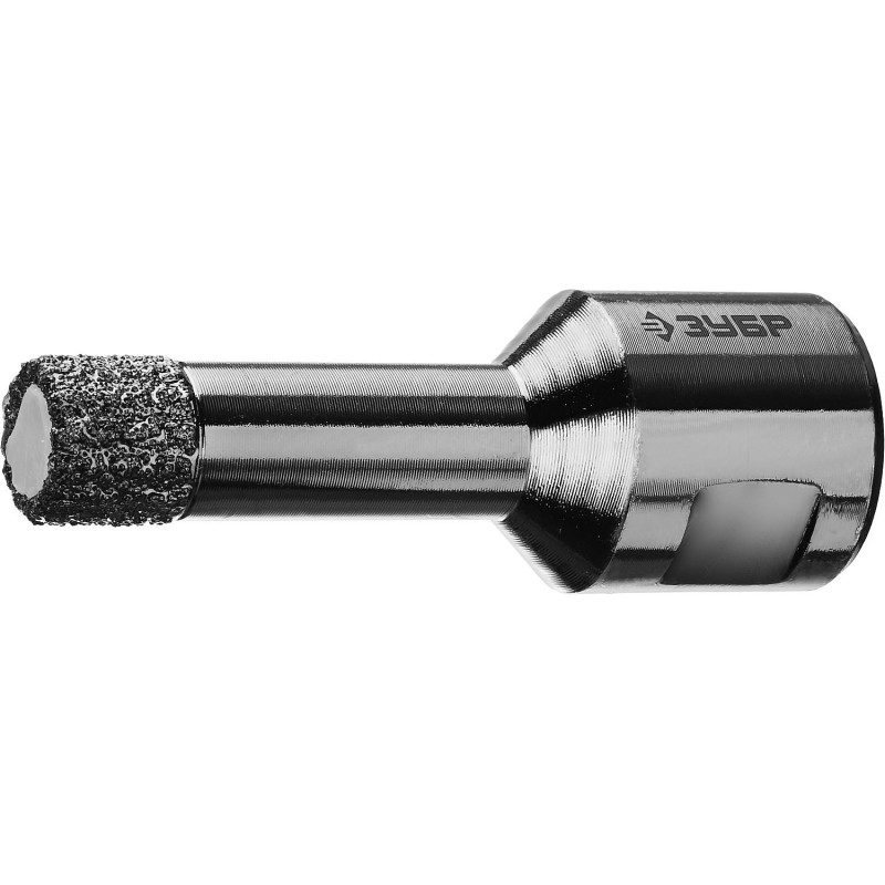 Вакуумная алмазная коронка АВК, d 12 мм (М14, 15 мм кромка) Зубр 29865-12-M14