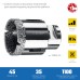 Вакуумная алмазная коронка АВК, d 45 мм (М14, 15 мм кромка) Зубр 29865-45