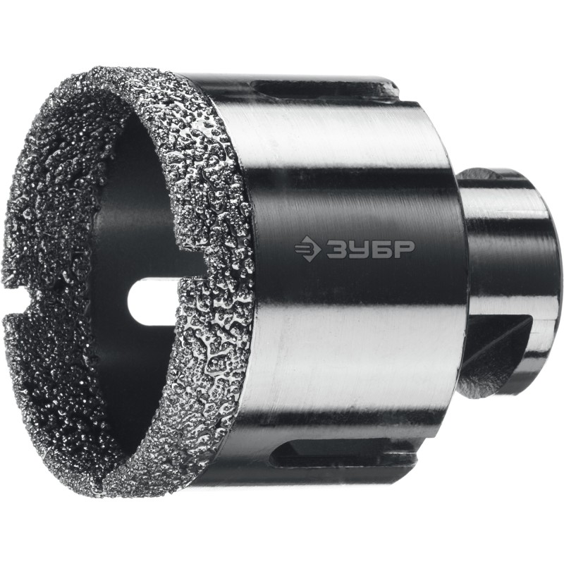 Вакуумная алмазная коронка АВК, d 55 мм (М14, 15 мм кромка) Зубр 29865-55