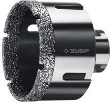 Вакуумная алмазная коронка АВК, d 68 мм (М14, 15 мм кромка) Зубр 29865-68