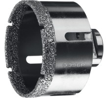 Вакуумная алмазная коронка АВК, d 70 мм (М14, 15 мм кромка) Зубр 29865-70