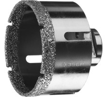 Вакуумная алмазная коронка АВК, d 73 мм (М14, 15 мм кромка) Зубр 29865-73
