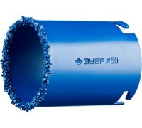 Коронка кольцевая 53 мм, L 55 мм, карбид вольфрама Зубр 33350-53_z01
