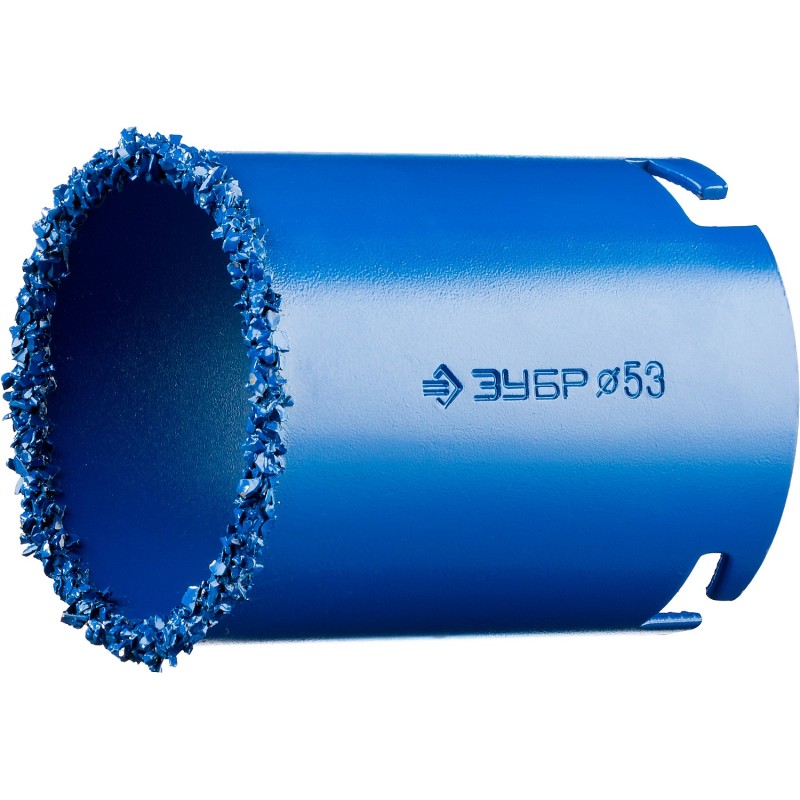 Коронка кольцевая 53 мм, L 55 мм, карбид вольфрама Зубр 33350-53_z01