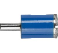 Алмазное трубчатое сверло для дрели d 20 мм, Р100, цилиндрический хвостовик Зубр 29860-20