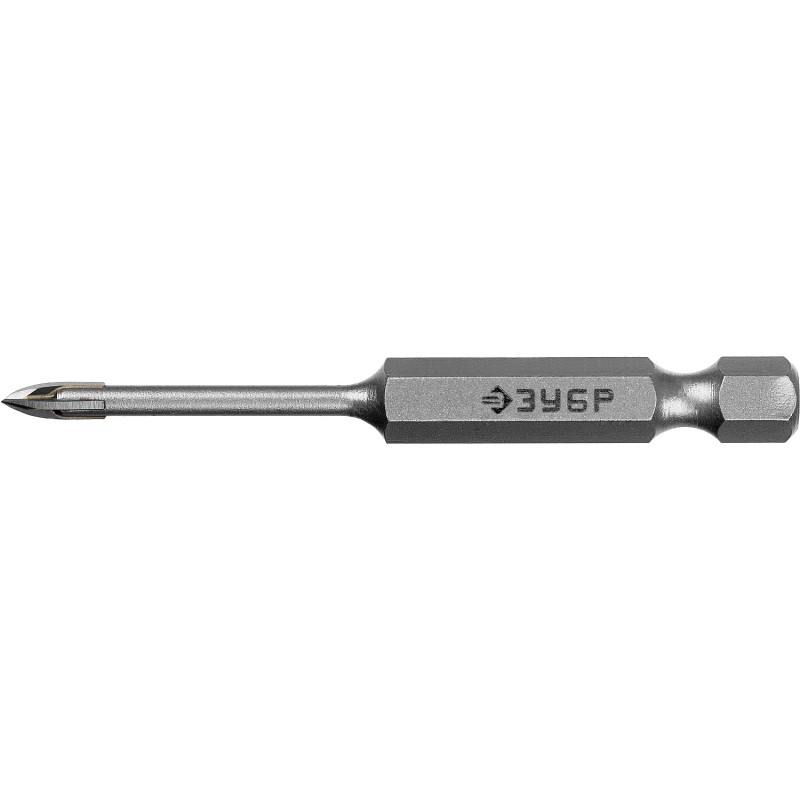 Сверло по стеклу и кафелю 3 мм, 4х кромка, HEX 1/4 Зубр 29845-03_z01