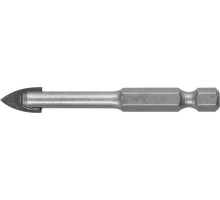 Сверло по стеклу и кафелю 8 мм, 2х кромка, HEX 1/4 Зубр 29840-08
