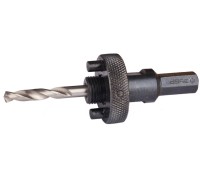 Державка для биметаллических коронок быстросъемная пружинный фиксатор 32-152 мм Зубр 29534_z01