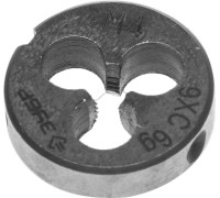 Плашка круглая ручная М4x0.7 мм сталь 9ХС Зубр 4-28022-04-0.7