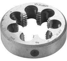 Плашка круглая ручная G 1″, сталь 9ХС Зубр 4-28032-1