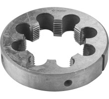 Плашка круглая ручная G 3/4″, сталь 9ХС Зубр 4-28032-3/4
