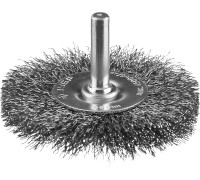 Щетка дисковая для дрели 63 мм, витая, стальная проволока 0.3 мм Зубр 35198-063_z02