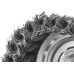Усиленная чашечная щетка-крацовка для УШМ 100 мм, жгутированная стальная проволока 0.5 мм Зубр 3527-100_z02