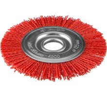Щетка дисковая для УШМ 125 мм, нейлоновая проволока Зубр 35160-125_z01