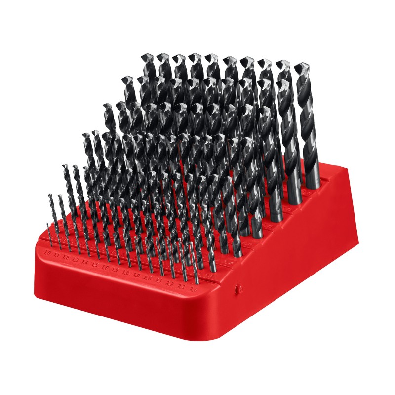 Набор сверл по металлу 91 шт. (1-10/0,1 мм), сталь Р4М2, класс В, пласт.бокс Зубр 29605-H91