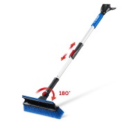 Телескопическая щетка с поворотной головой и водосгоном от снега автомобильная 910-1300 мм Зубр 61060-150_z01