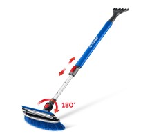 Телескопическая щетка с поворотной головой и водосгоном от снега автомобильная 940-1310 мм Зубр 61063