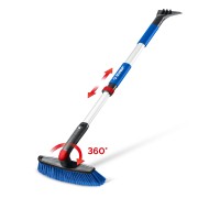 Телескопическая щетка с поворотной головой от снега автомобильная 860-1210 мм Зубр 61062