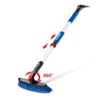 Телескопическая щетка с поворотной головой от снега автомобильная 860-1210 мм Зубр 61062