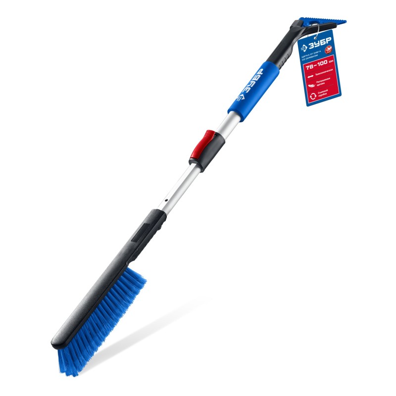 Телескопическая щетка от снега со скребком автомобильная 775-1000 мм Зубр 61066