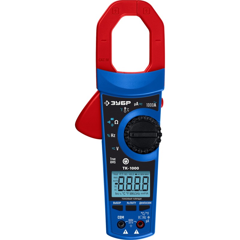 Цифровые токовые клещи ТК-1000 Зубр 59824_z01