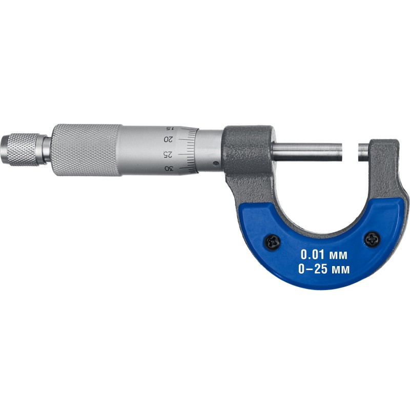 Микрометр гладкий механический МК 25 Зубр 34480-25_z02