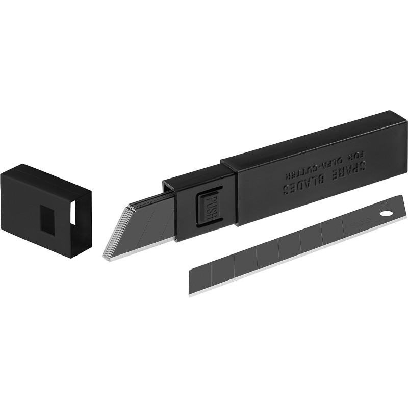 Сегментированные лезвия EXCEL BLACK, 18x100x0.5 мм, 10 шт. OLFA OL-LBB-10B