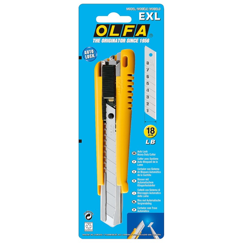 Нож с выдвижным лезвием 18 мм OLFA OL-EXL Нож с выдвижным лезвием 18 мм OLFA OL-EXL