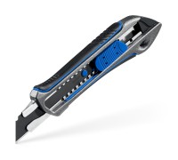 Металлический обрезиненный нож с автостопом Титан-А, 18 мм Зубр 09171_z01