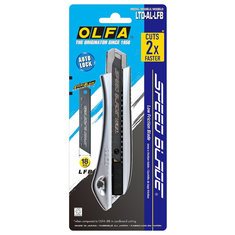 Нож 18 мм с сегментированным лезвием OLFA OL-LTD-AL-LFB